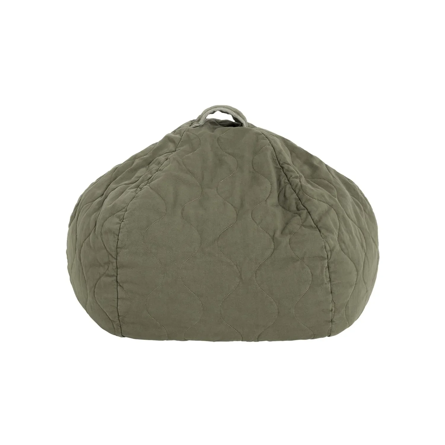 "Nobodinoz LANDSCAPE Pouf rond, 65 x 40 cm, couleur : Vetiver image"