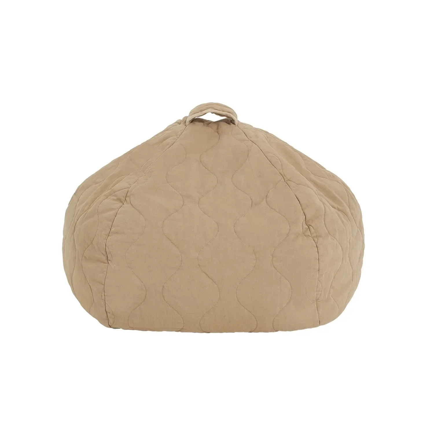 "Nobodinoz LANDSCAPE Pouf rond, 65 x 40 cm, couleur : Sésame image"