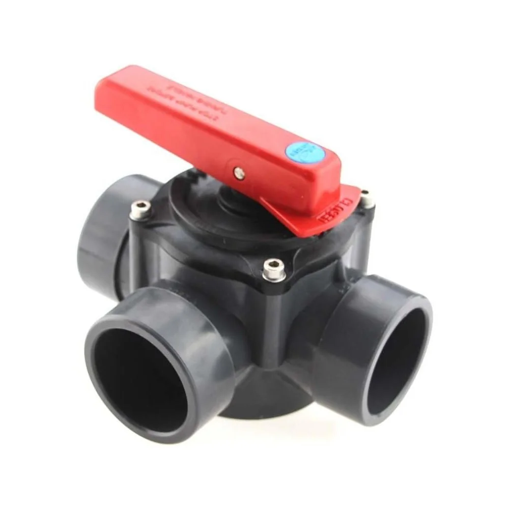 "Vanne 3 Voies PVC-U 50/63mm : Contrôlez le Flux Facilement image"
