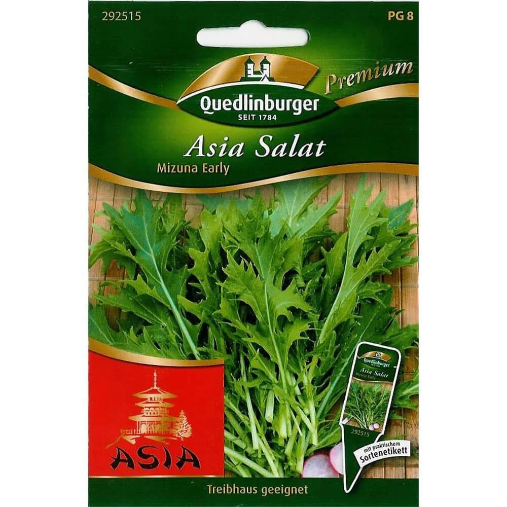 "Salade Mizuna 'Early': Graines, Légume Feuille à Croissance Rapide image"
