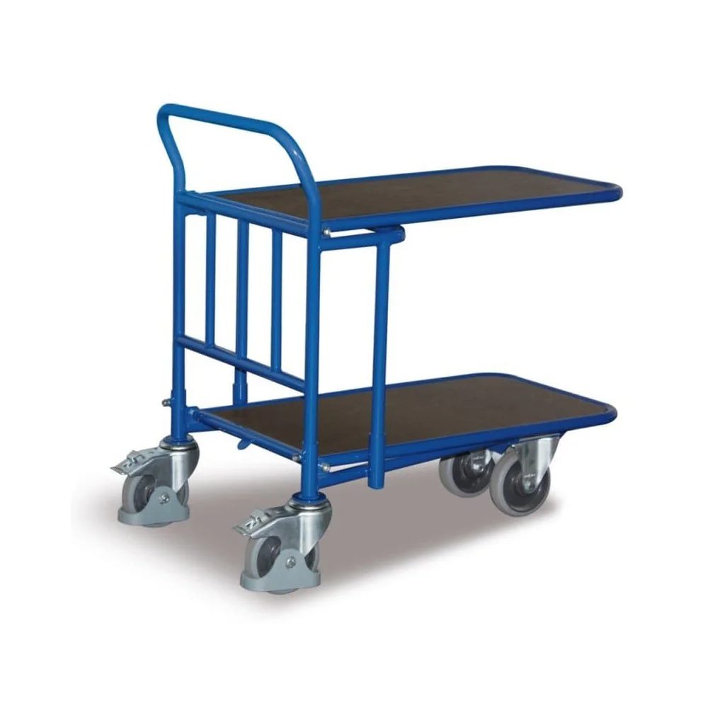 "Chariot de Transport Étanche à 2 Plateaux - Charge Lourde 500 kg image"