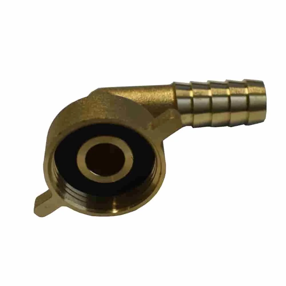 "Raccord de Tuyau Laiton 3/4" avec Angle et Embout 13mm - Connexion Durable pour Arrosage image"