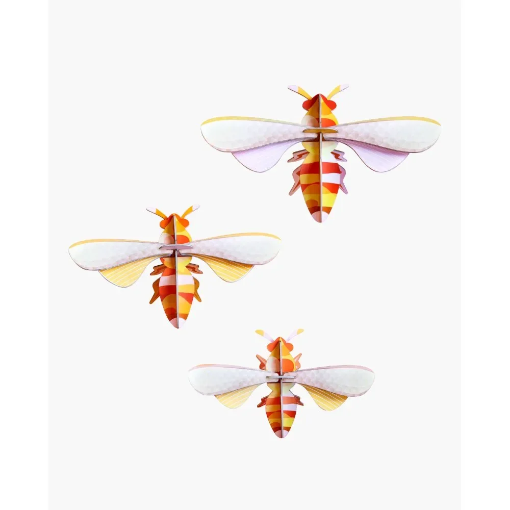 "studio ROOF 3D abeilles à miel carton image"