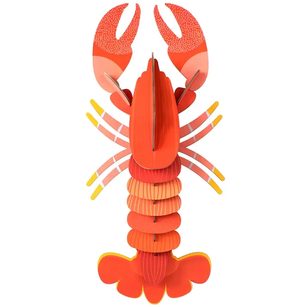 "Studio Roof Décoration murale en carton homard rouge petit image"