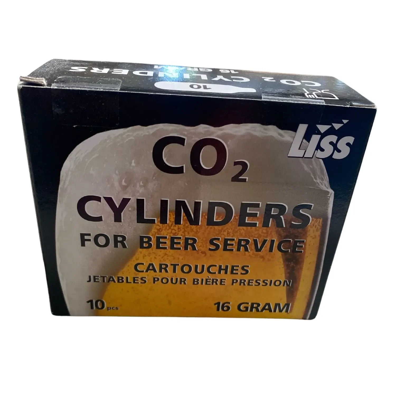 "Cartouches CO2, capsules dioxyde de carbone, 16 g, 10 pièces image"