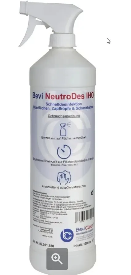 "Bevi Désinfectant - NeutroDes IHO, avec pulvérisateur 1L image"