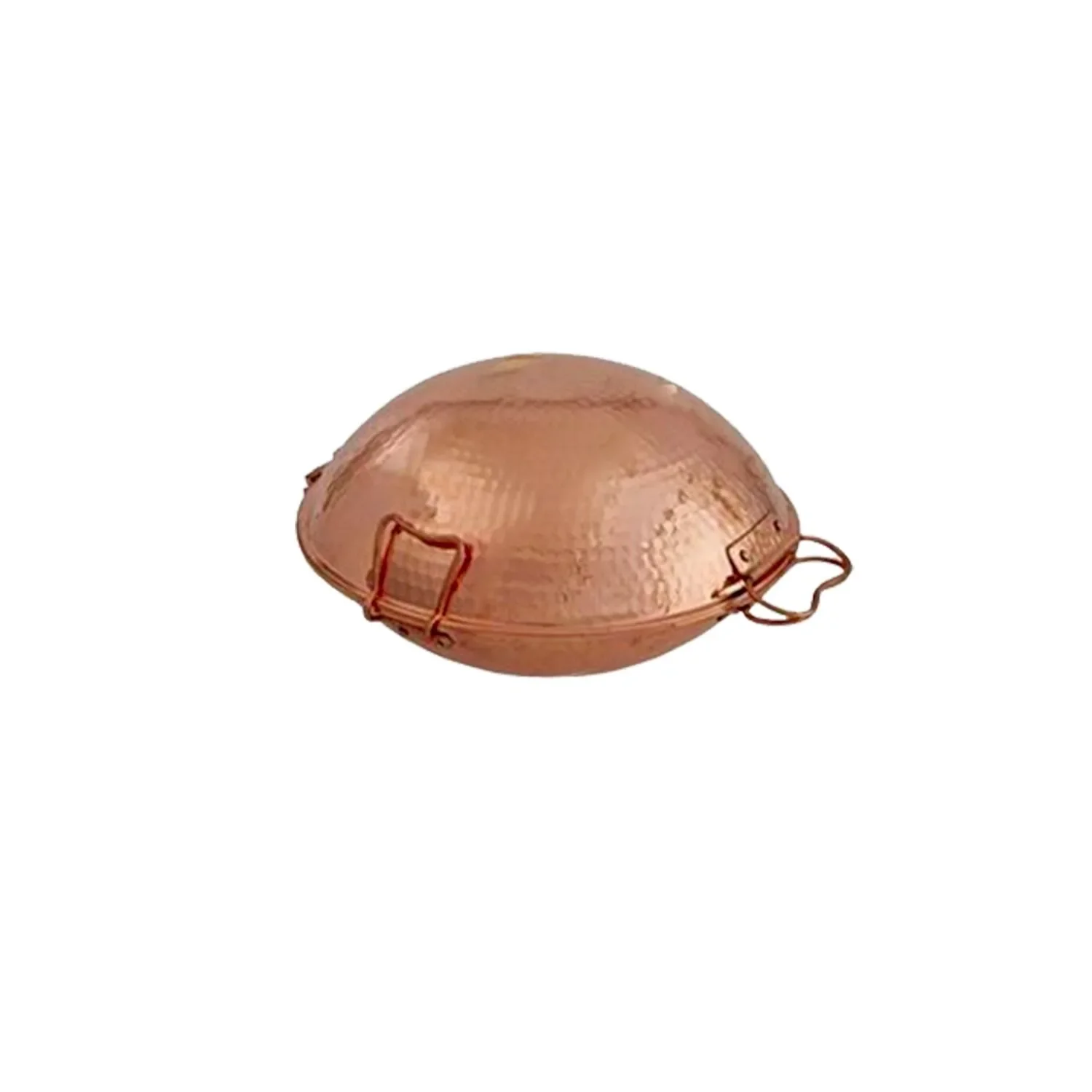 Cataplana en cuivre, pour la préparation de poissons, de viandes et de fruits de mer, 21cm