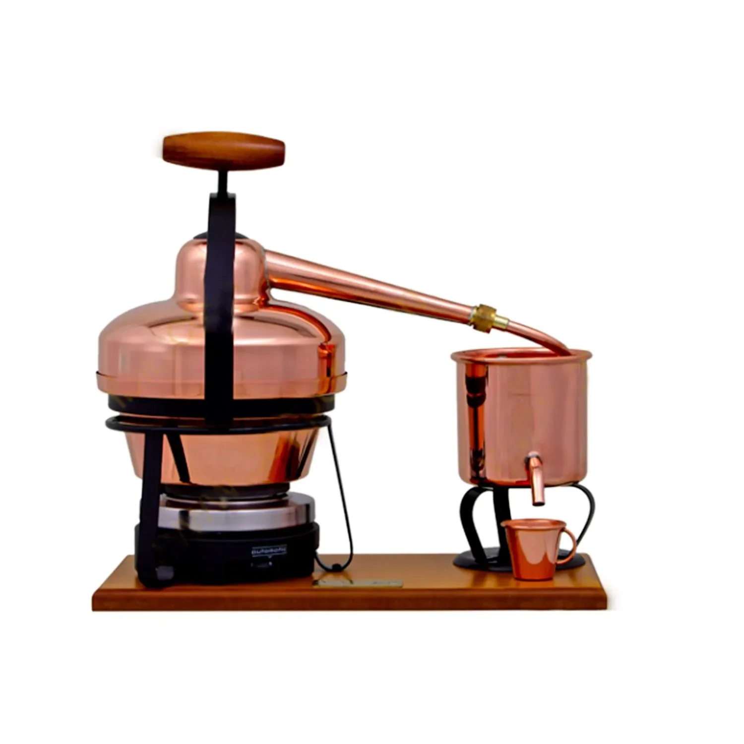 "Alambic, Distillateur, Appareil distillation - Premium, avec plaque chauffante électrique, 1,25 litres image"