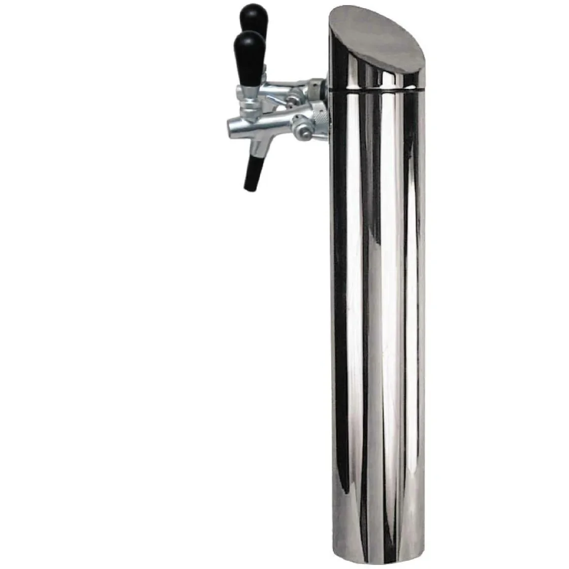 "Colonne à bière - Modèle Tower, brossé mat, 2 lignes image"