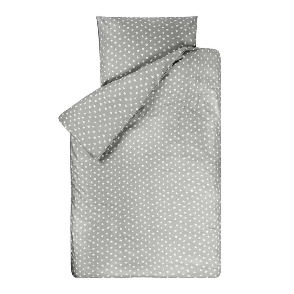 Bink Parure de lit étoiles gris 135 x 200