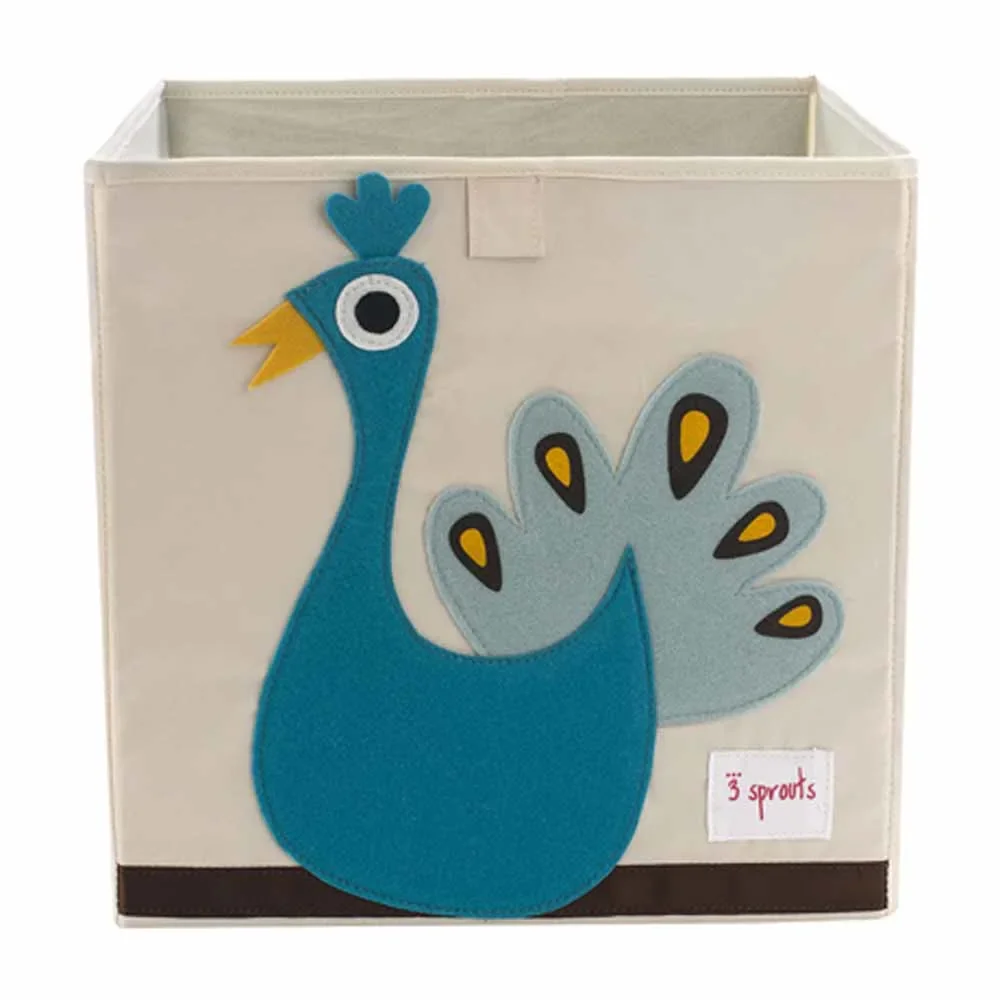 "3 Sprouts panier de rangement paon image"