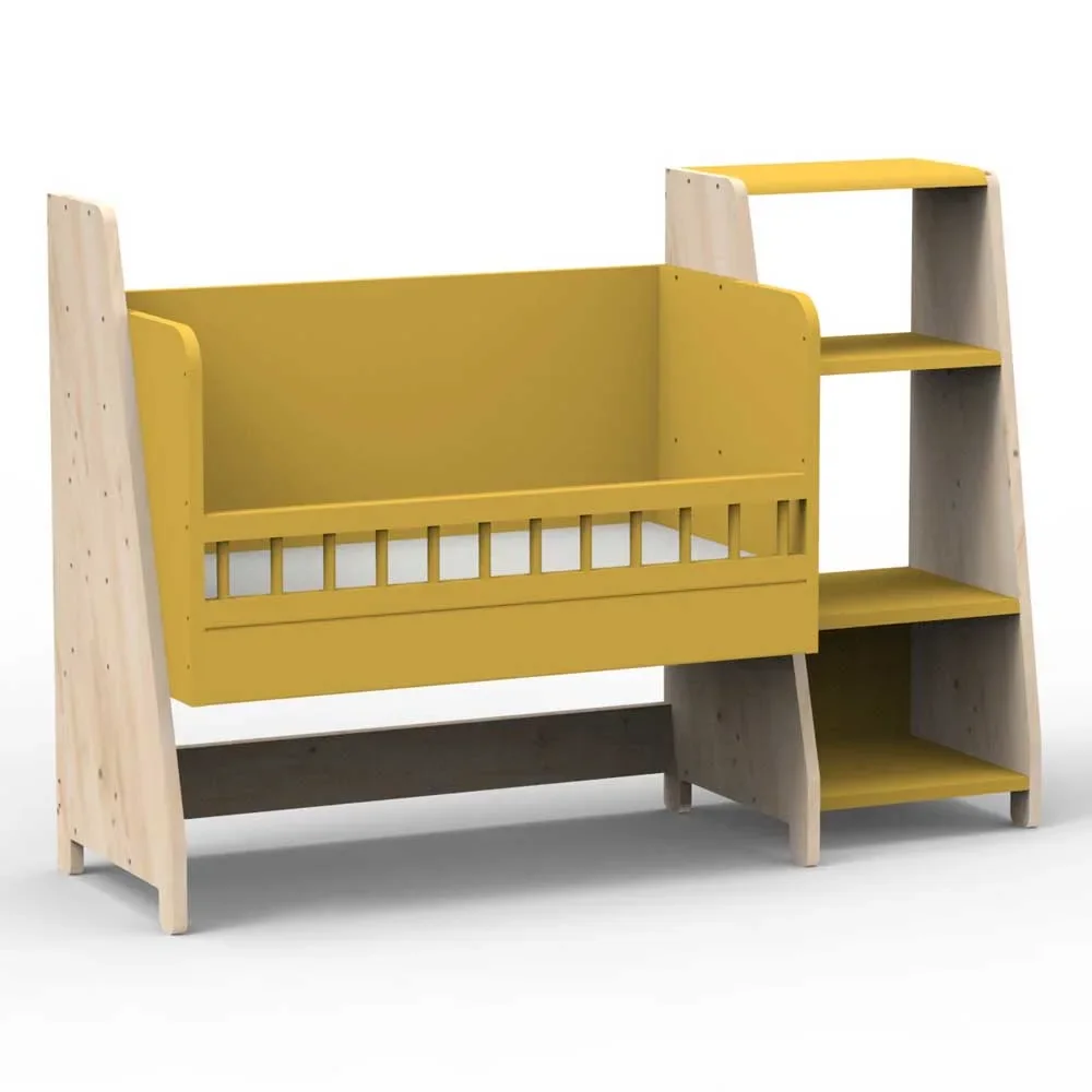 Mathy by Bols Asymetry Beistellbett mit 1 Regal