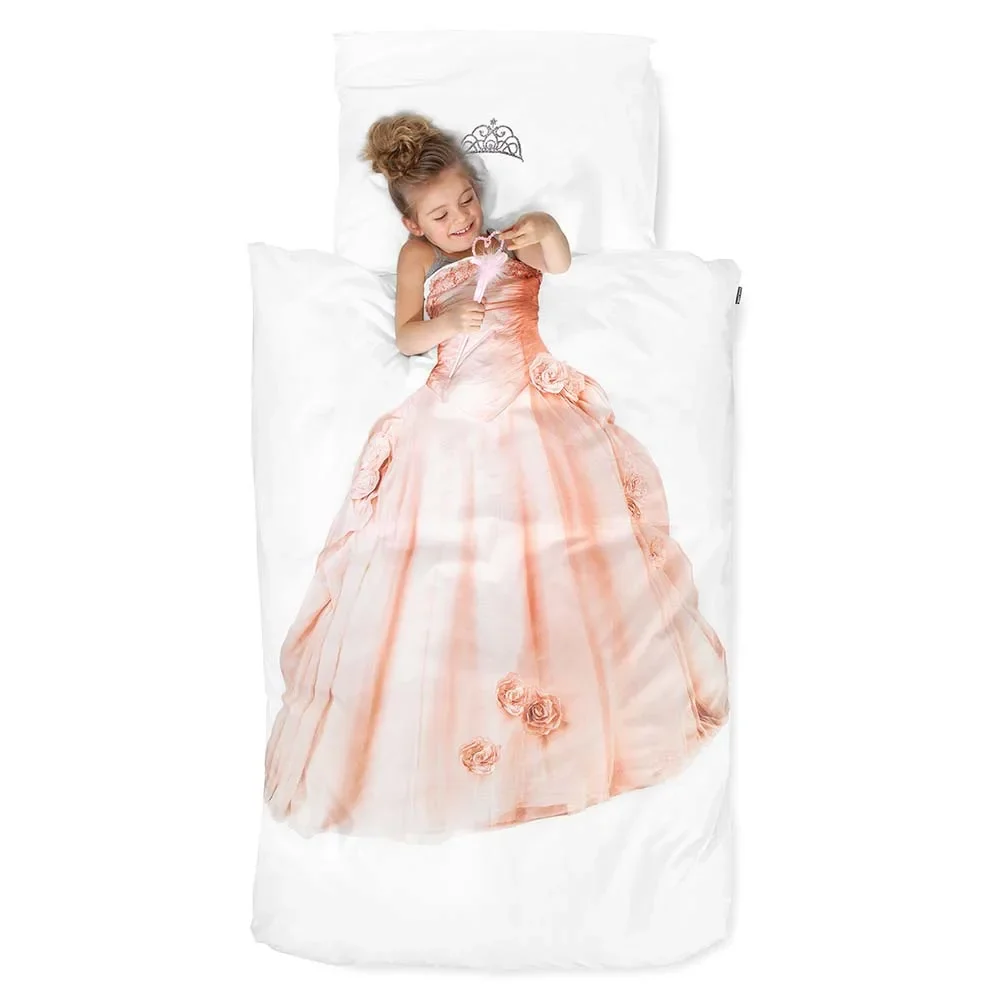 "Snurk Parure de lit princesse rose 135 x 200 image"