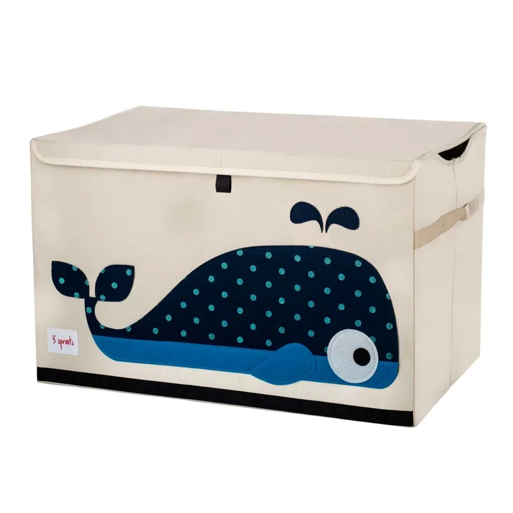 "3 Sprouts Caisse de rangement couvercle baleine image"