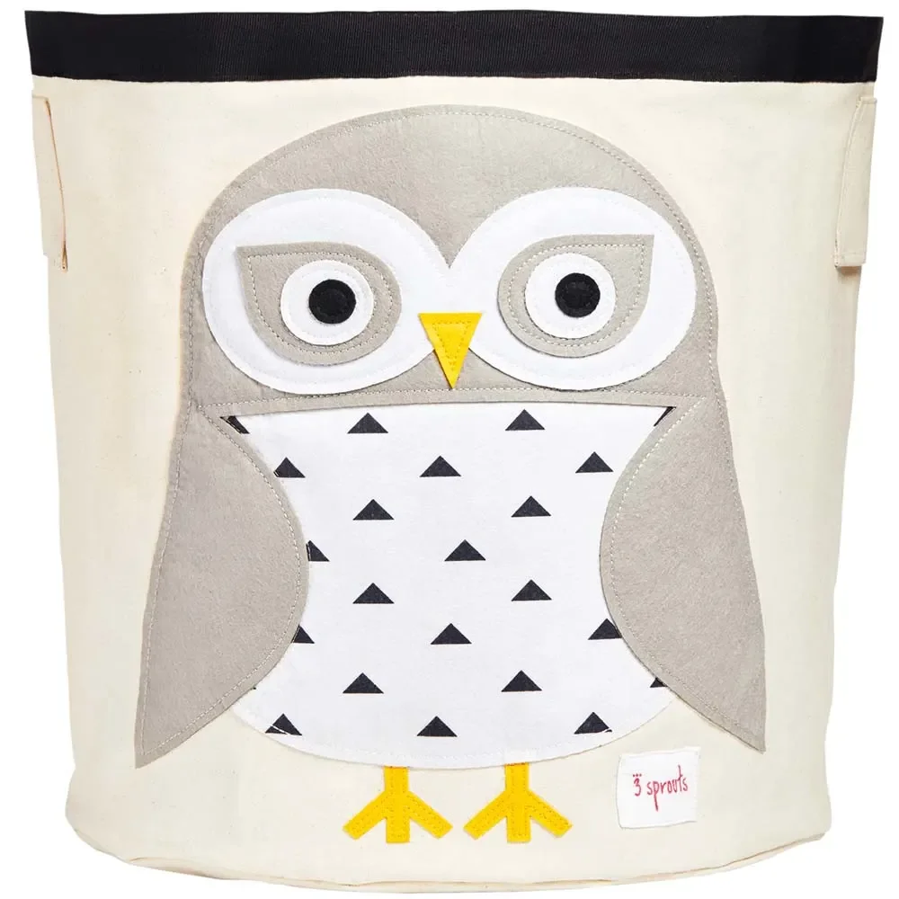 "3 Sprouts Panier de rangement Hibou des neiges image"