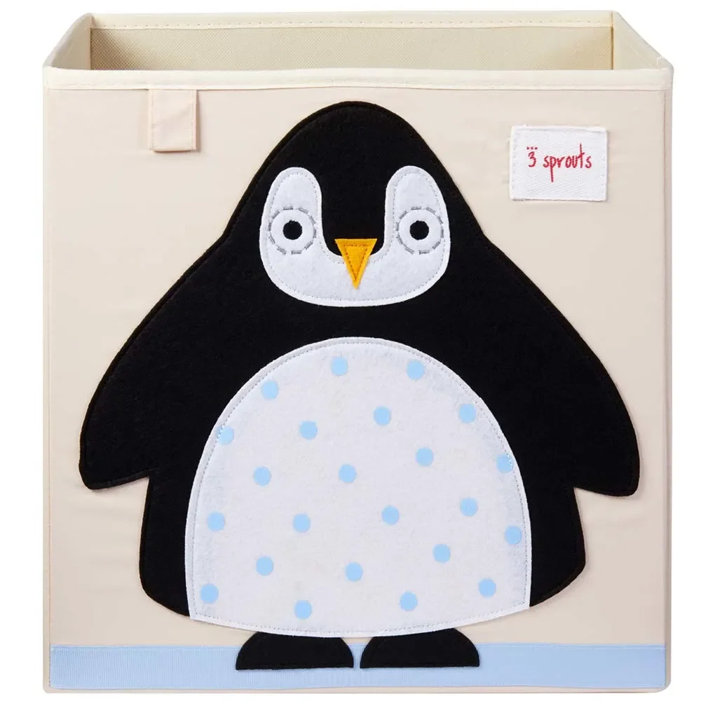 "3 Sprouts panier de rangement Pingouin image"