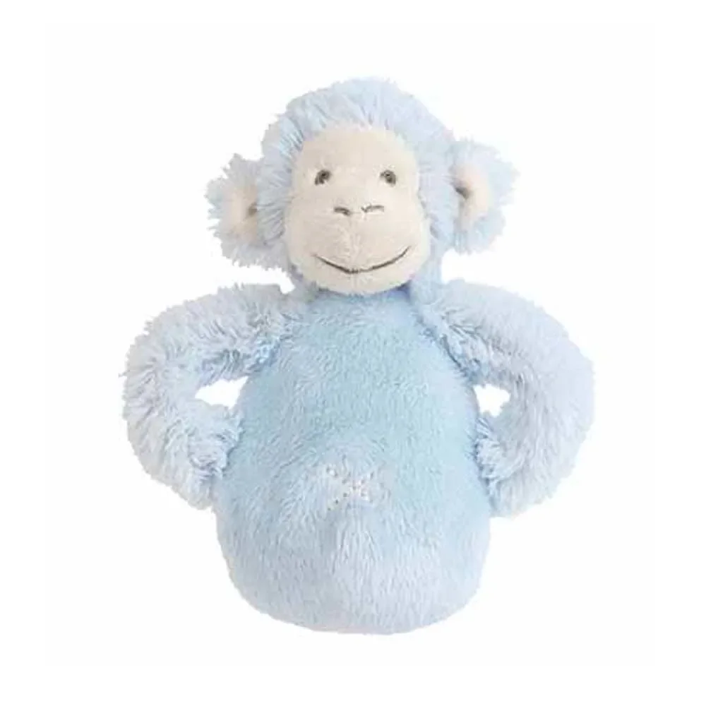 "Happy Horse hochet bébé singe Mickey bleu clair image"