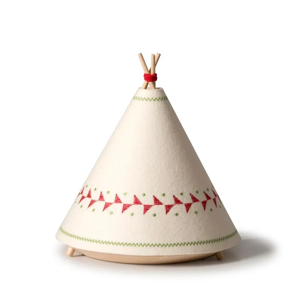 "Buokids lampe de table & veilleuse tipi rouge image"