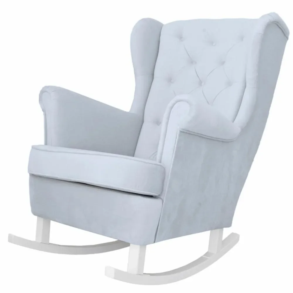 "Caramella fauteuil à bascule / Fauteuil allaitement bleu image"