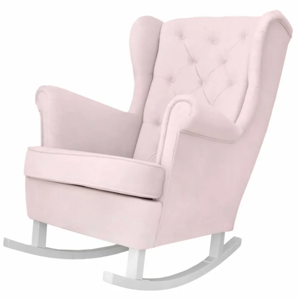 "Caramella Fauteuil à bascule / Fauteuil allaitement rose image"
