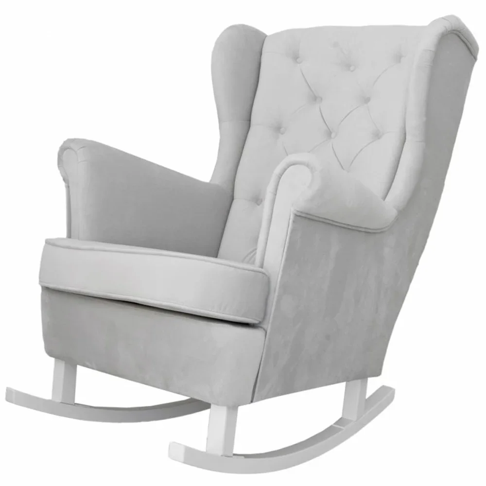 "Caramella Fauteuil à bascule / Fauteuil allaitement gris image"