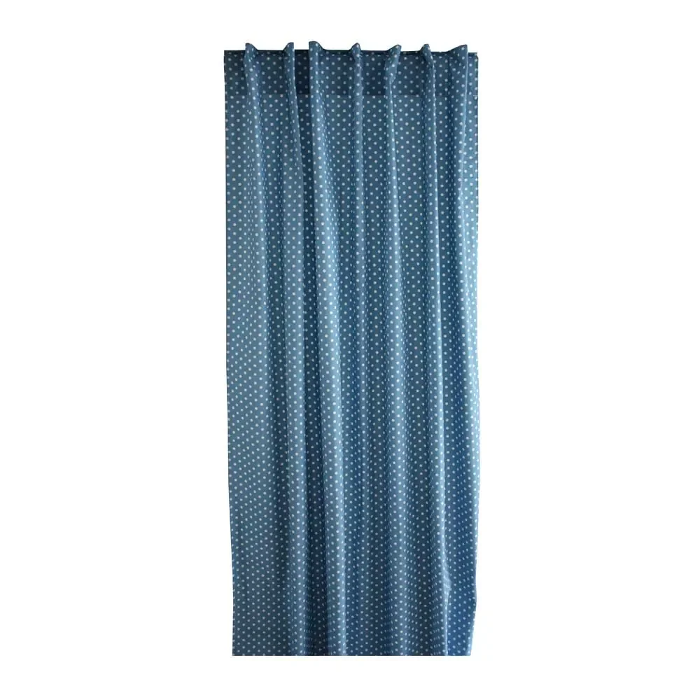 "Bink Ensemble de rideaux pois bleu jean image"