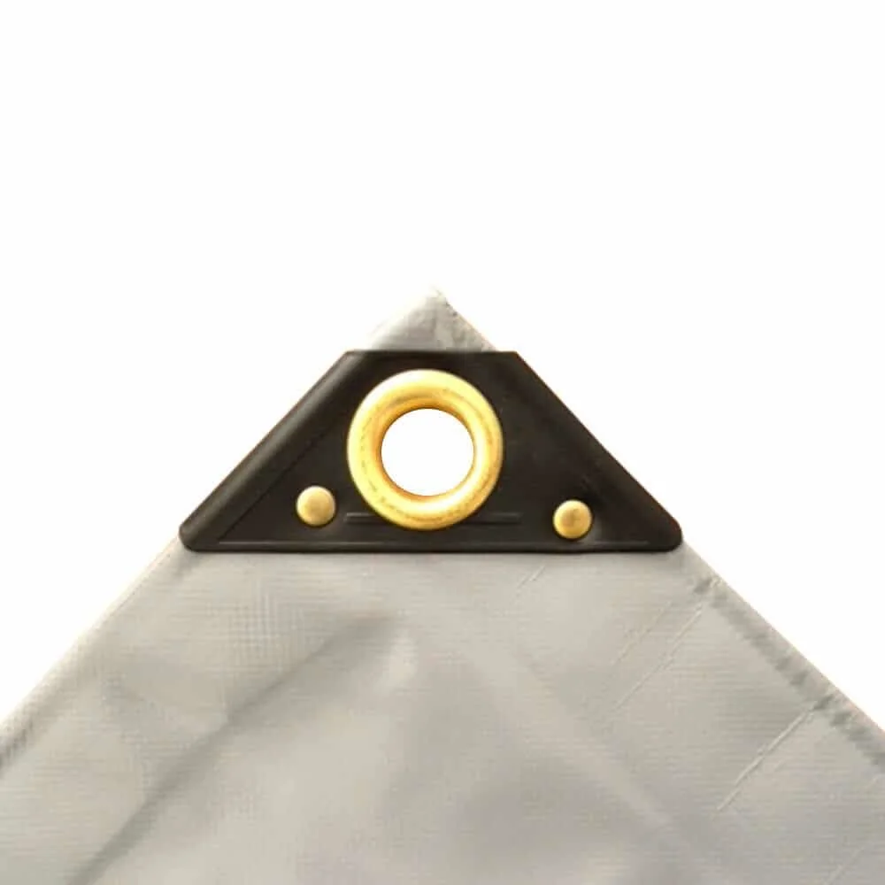 "Bâche PVC 650g/m2, 5x6m, grise, bâche de protection étanche et résistante (30m²) image"