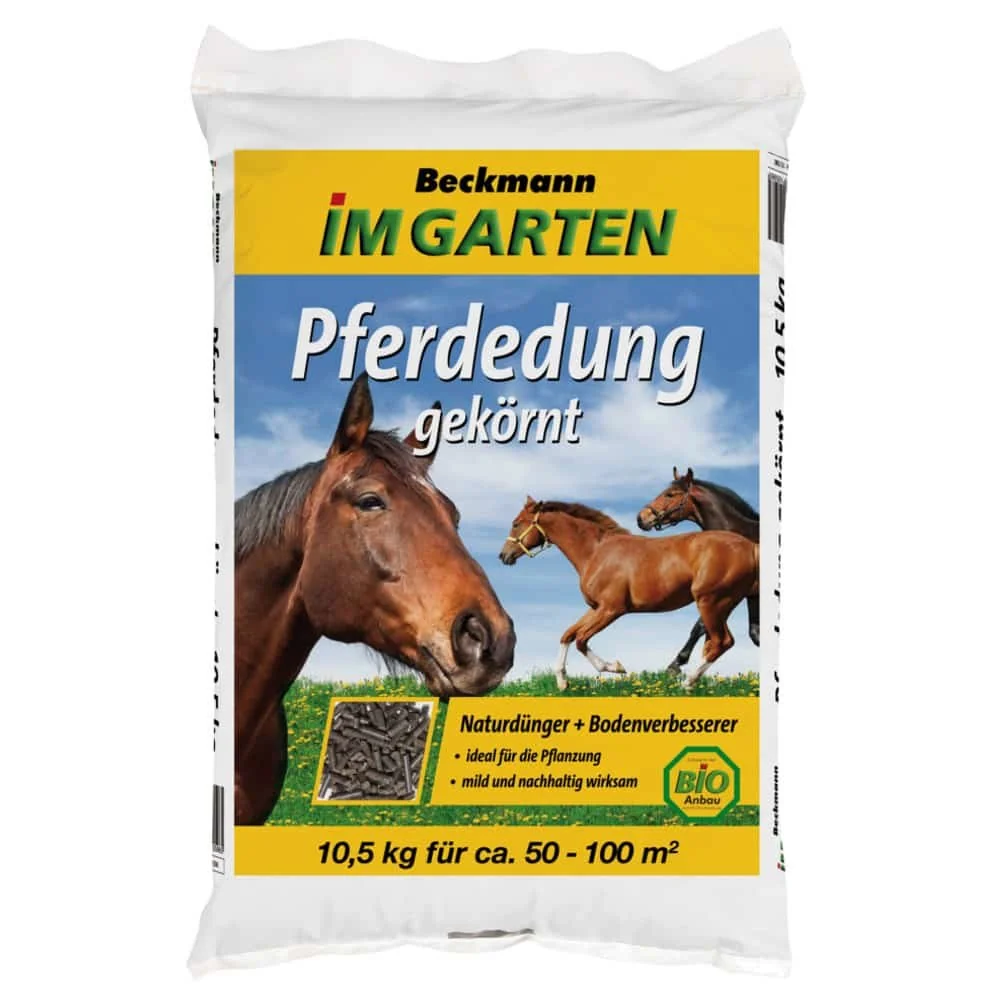 "Fumier de cheval granulé, 10,5 kg, pour environ 50–100 m², adapté à la culture biologique image"
