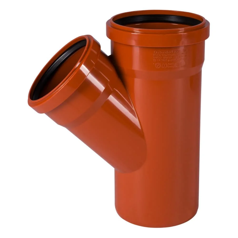 "Raccord PVC Assainissement 125/110 mm, 45 Degrés image"