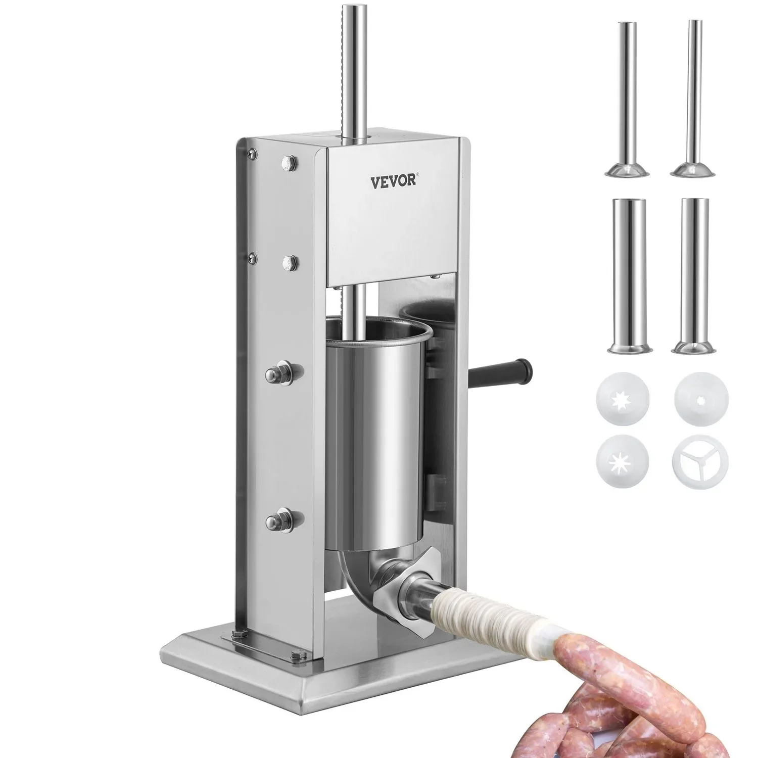 "Machine à saucisses, Poussoir à saucisses manuel 3L, acier inoxydable image"