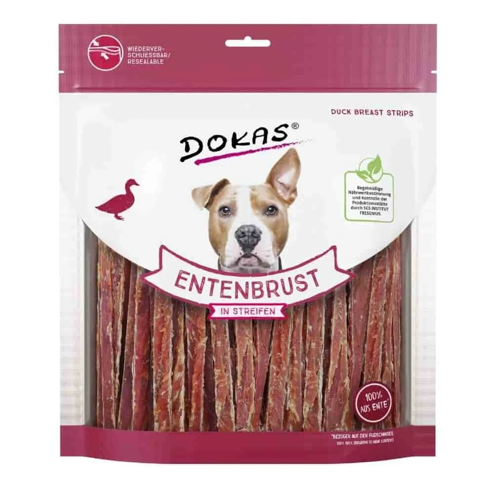"Friandises pour chien, peptides de canard, récompenses pour chien, filets de poitrine de canard en lanières 500g image"