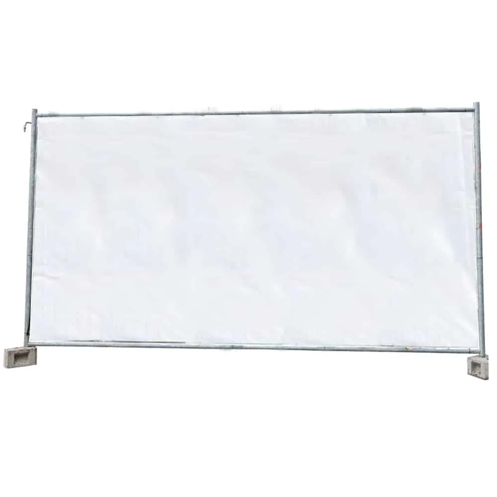 "Bâche de chantier, bâche de protection chantier, bâche PE, 160g/m², 1,76m x 3,41m, blanche image"