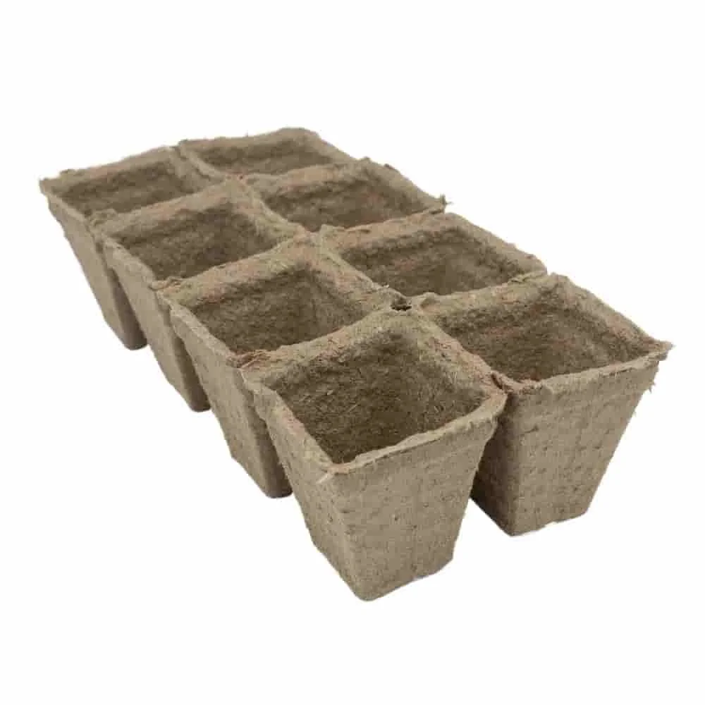 "Plaques de culture biodégradables, 8 pots de germination, BONI image"