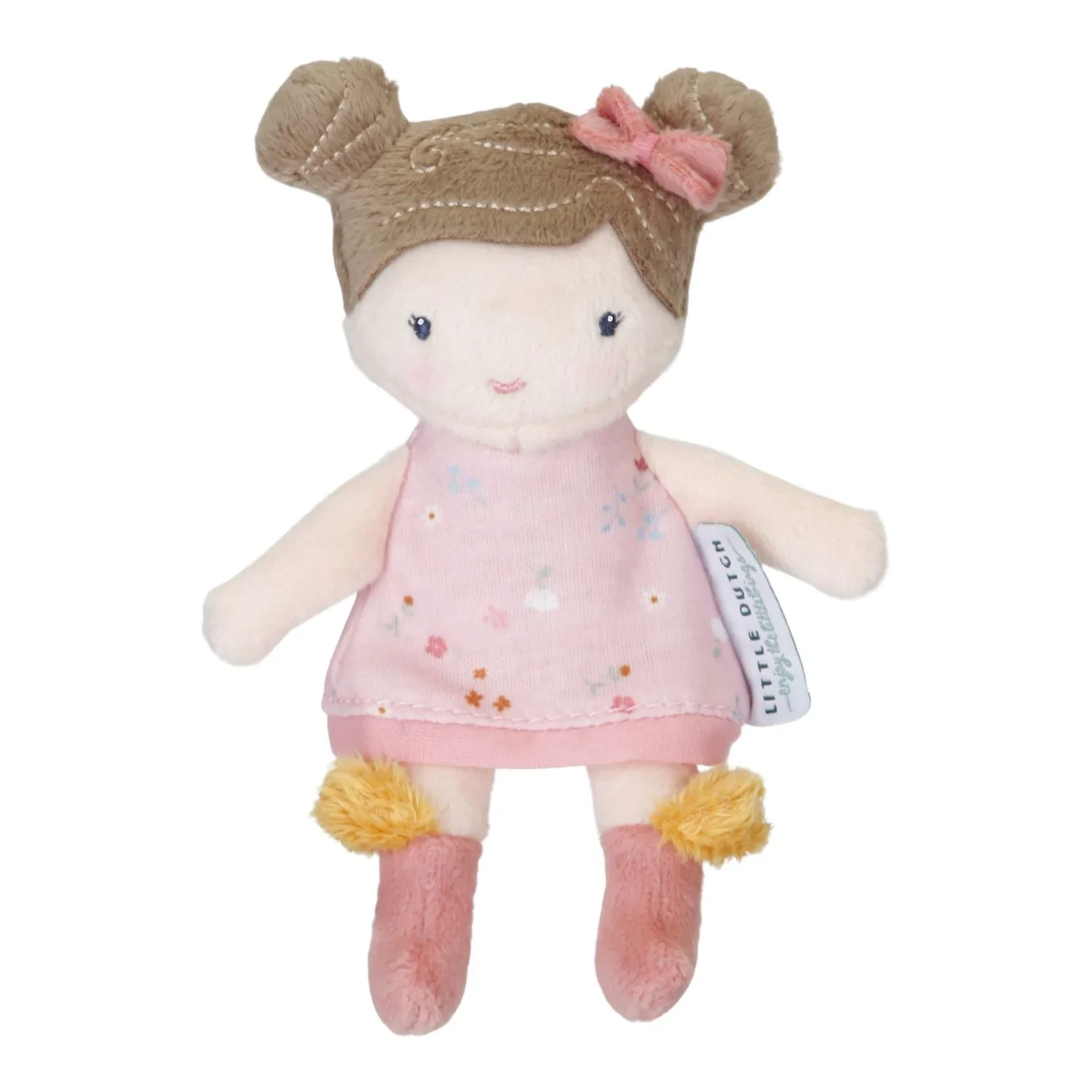 Little Dutch Poupée en tissu, Poupée câline - Rose, 10 cm