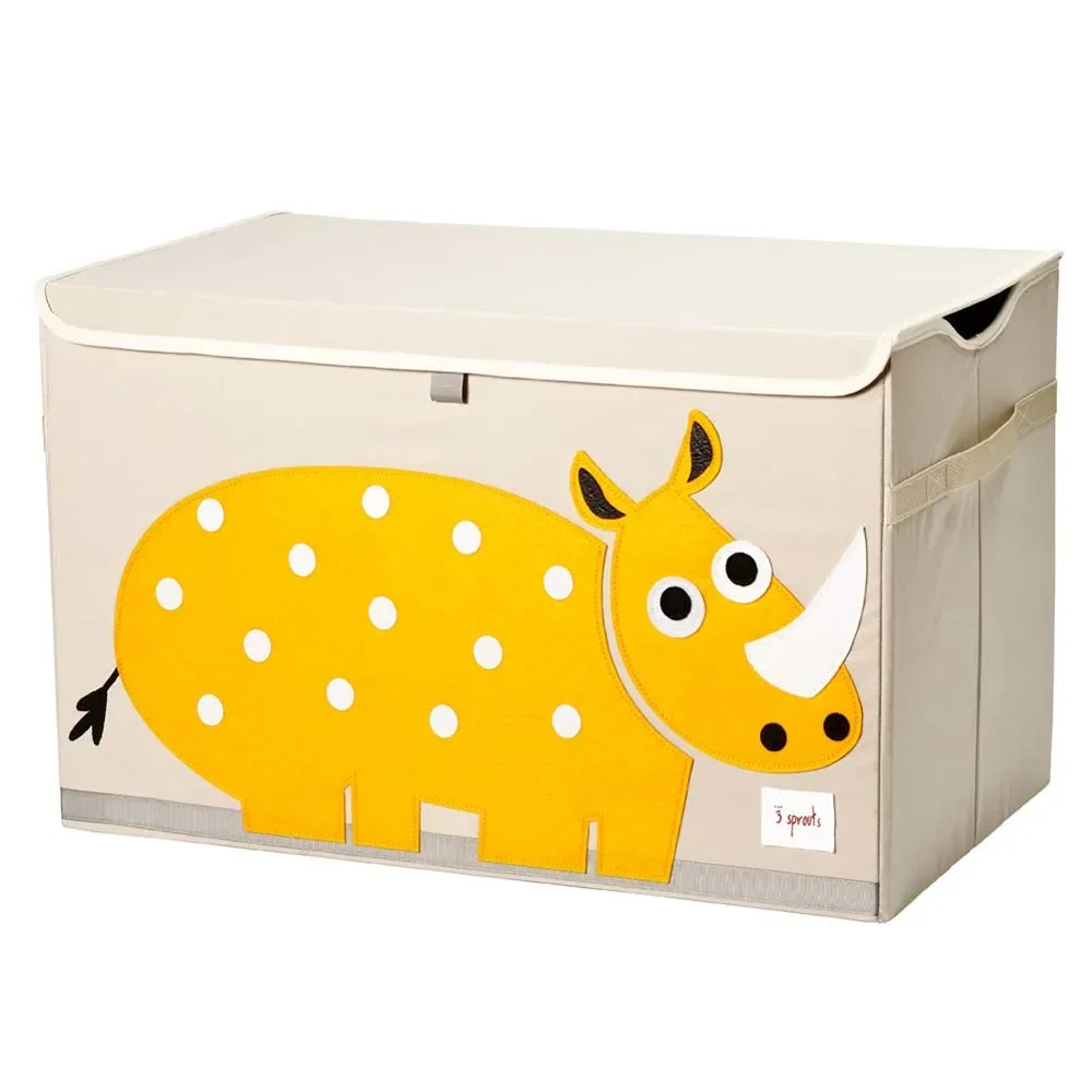 "3 Sprouts Caisse de rangement couvercle rhinocéros image"