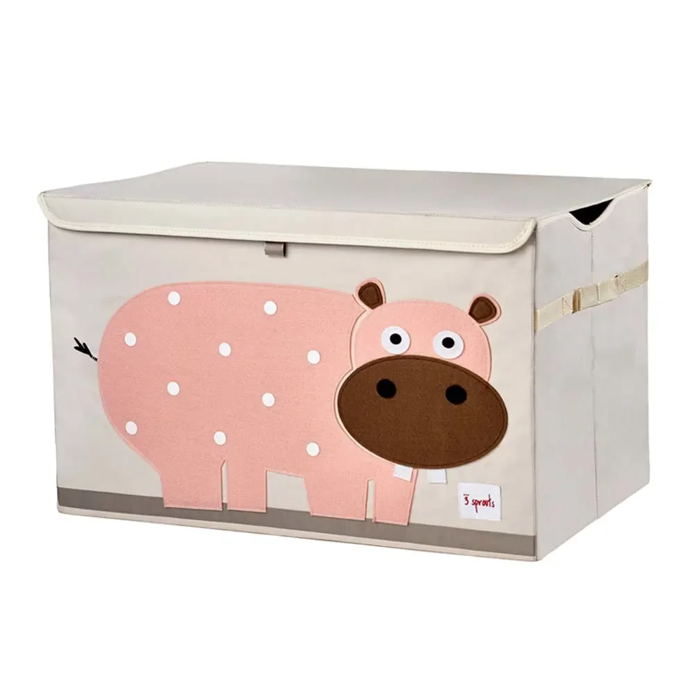 "3 Sprouts Caisse de rangement couvercle hippopotame image"
