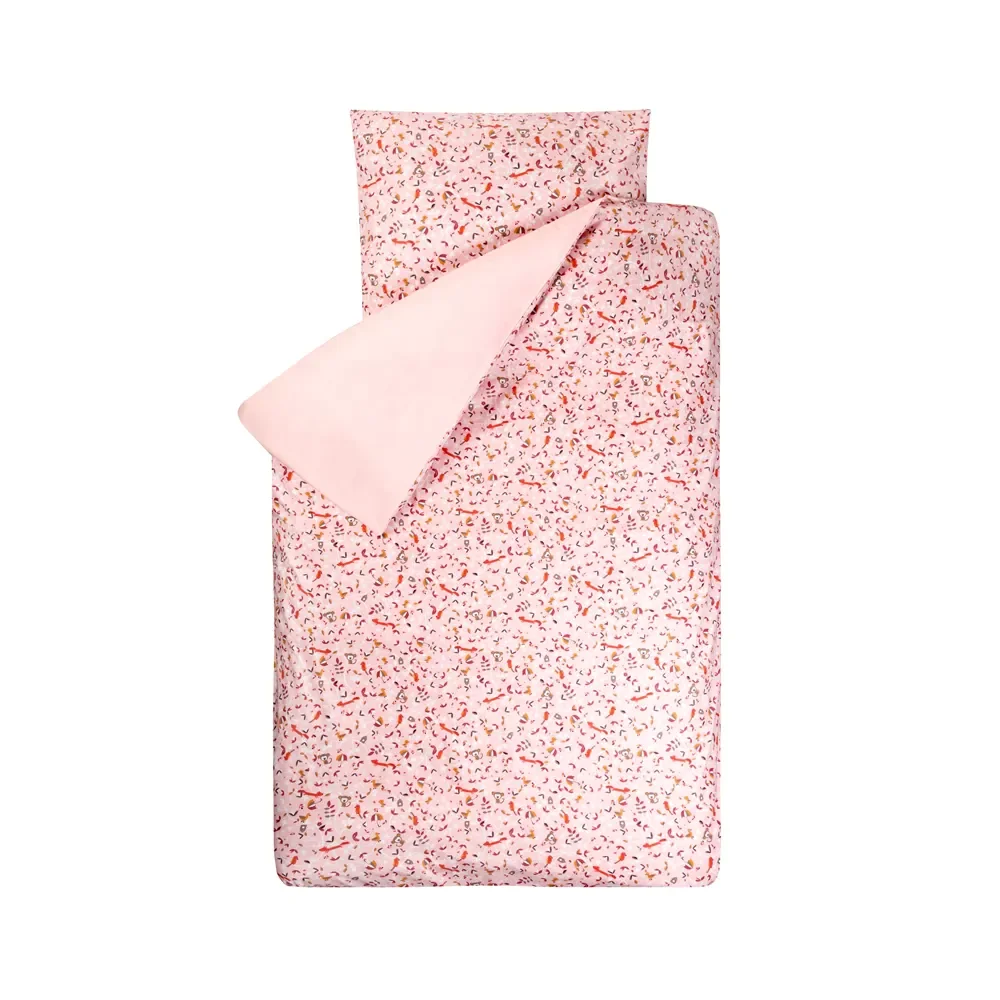 "Bink becquet linge de lit Sofie animaux rose 100 x 135 image"