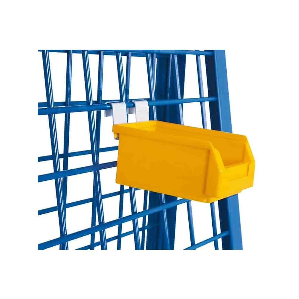 "Boîte de rangement jaune, petite et robuste image"