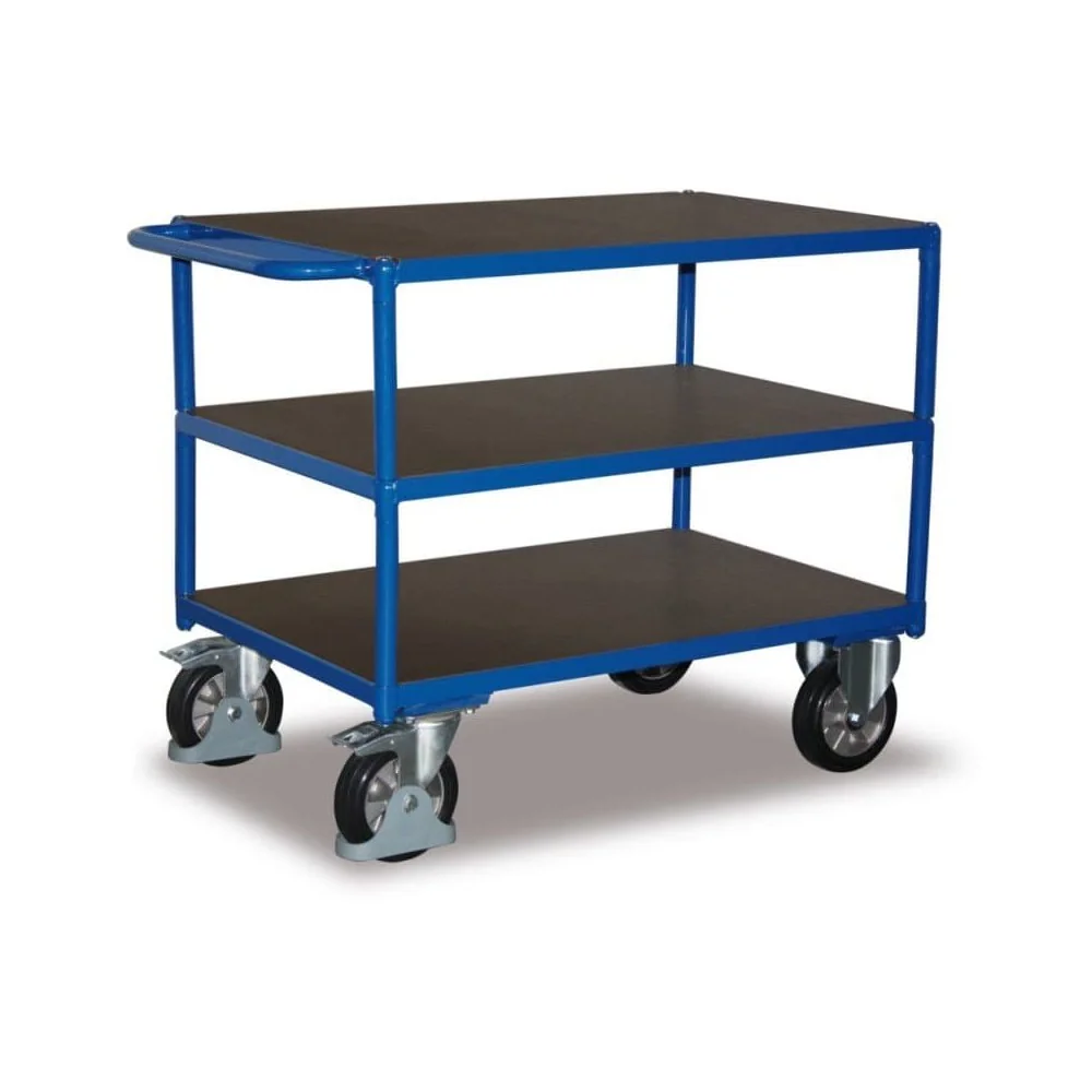 "Chariot d'Atelier Charges Lourdes 1000kg, 3 Plateaux image"