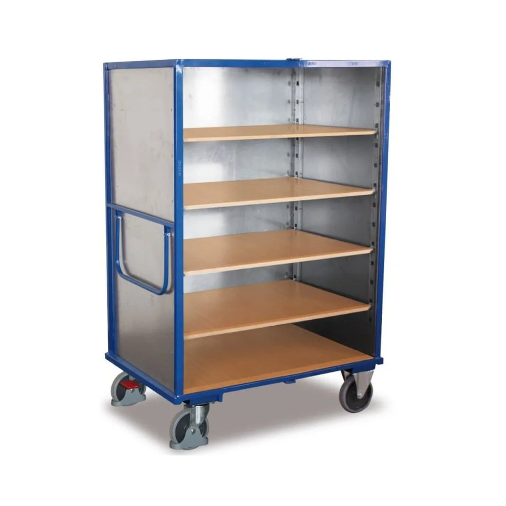 "Chariot d'atelier en Acier, 500kg, 5 Plateaux Réglables - Boni image"