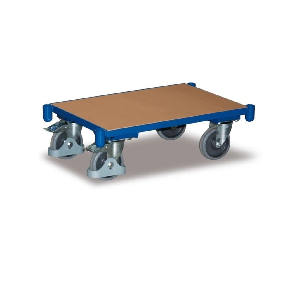 "Chariot Eurobox: Rouleur Robuste pour Transport Facile image"