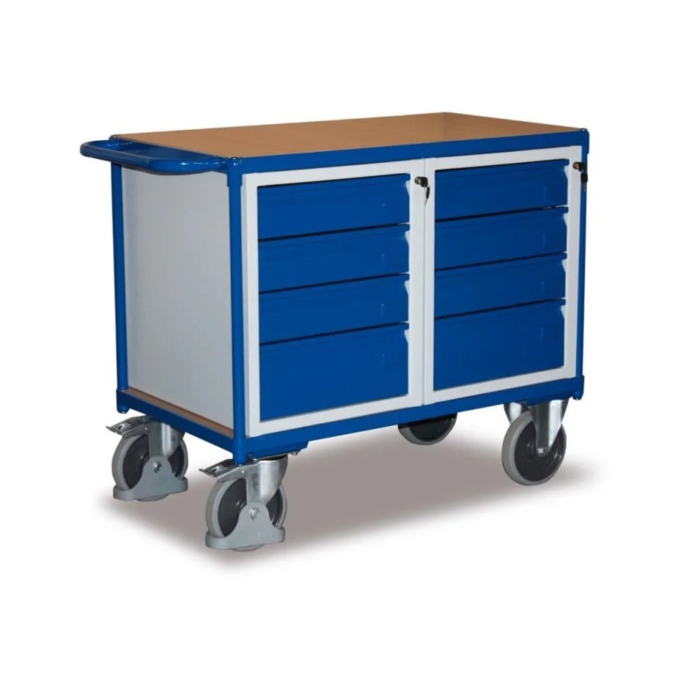 "Chariot d'atelier avec 8 tiroirs + EasySTOP image"