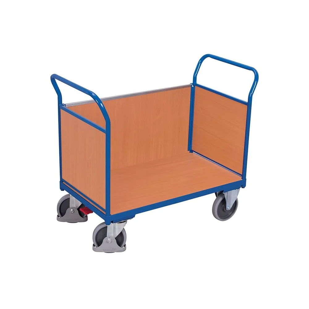 "Chariot de Manutention 3 Parois 500kg avec EasySTOP image"
