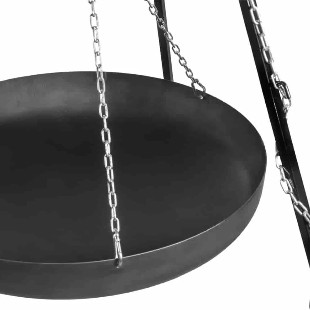 "Poêle Wok 70 cm en Acier Naturel pour Cuisine Extérieure image"