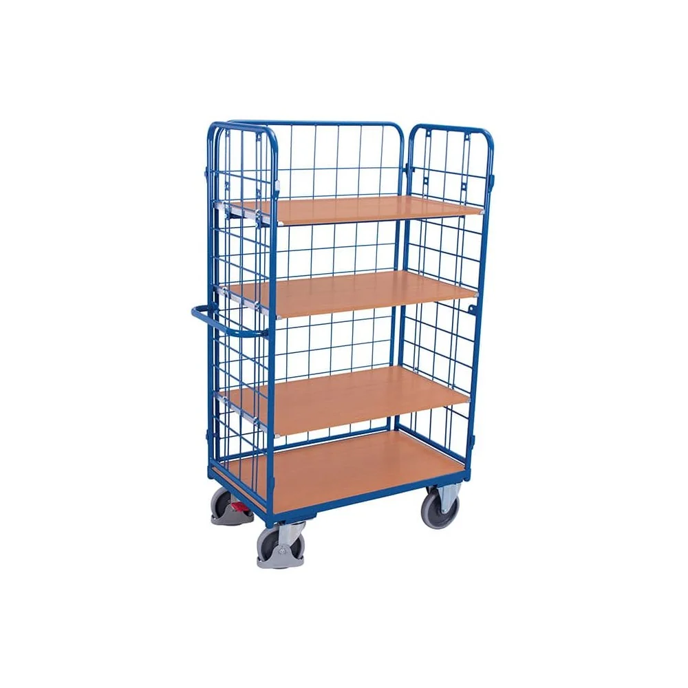 "Chariot à Parois Multiples, 4 Étagères, 500kg, EasySTOP, Chariot de Manutention image"