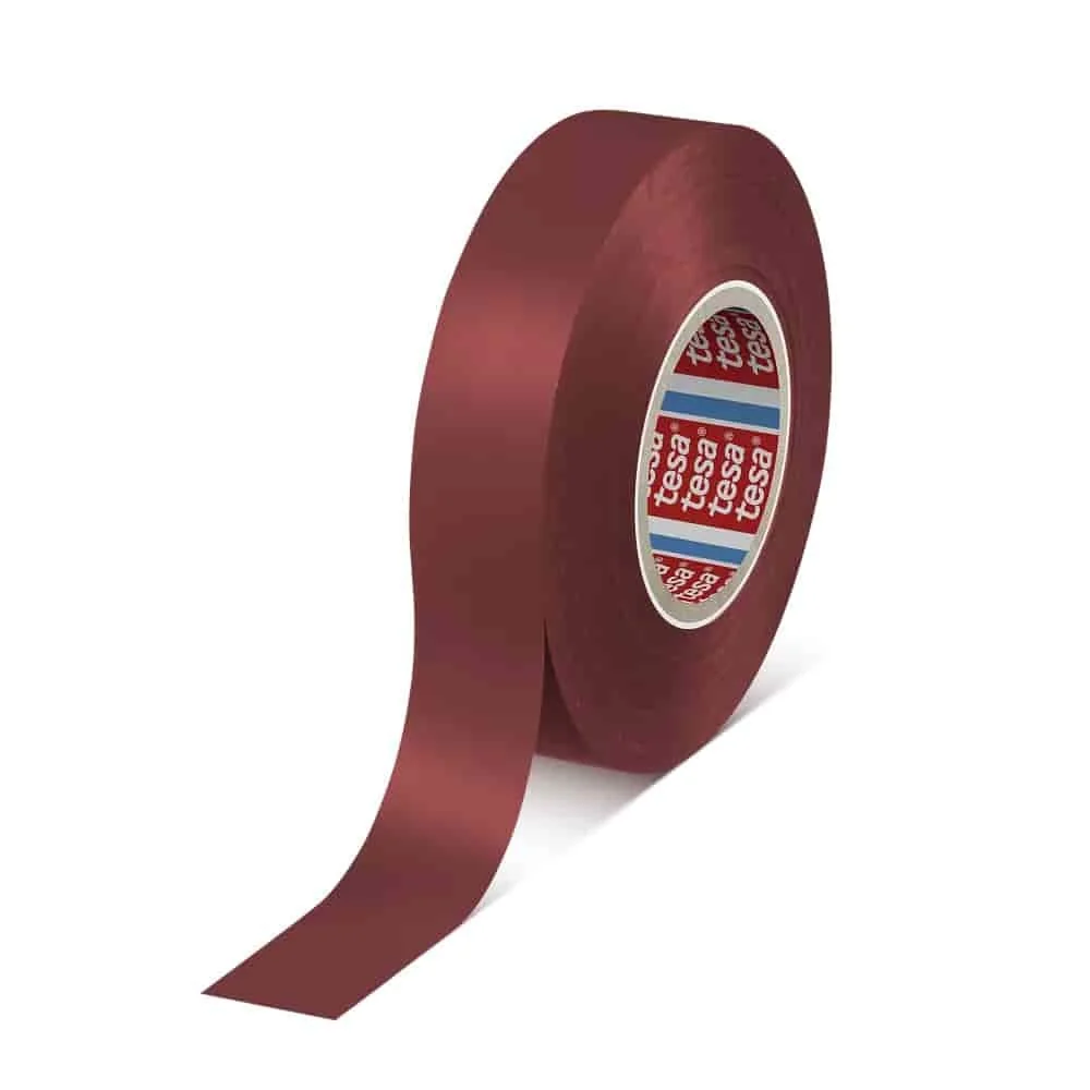 "Ruban Isolant PVC Rouge 19mm x 33m, UV et Intempéries image"