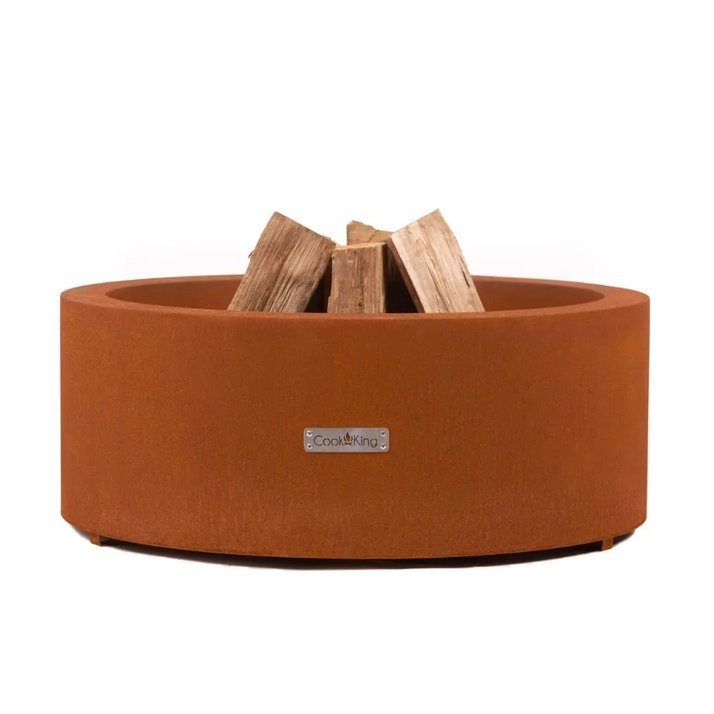 "Brasero de Jardin en Acier Corten, 60 cm : Ambiance Chaleureuse image"