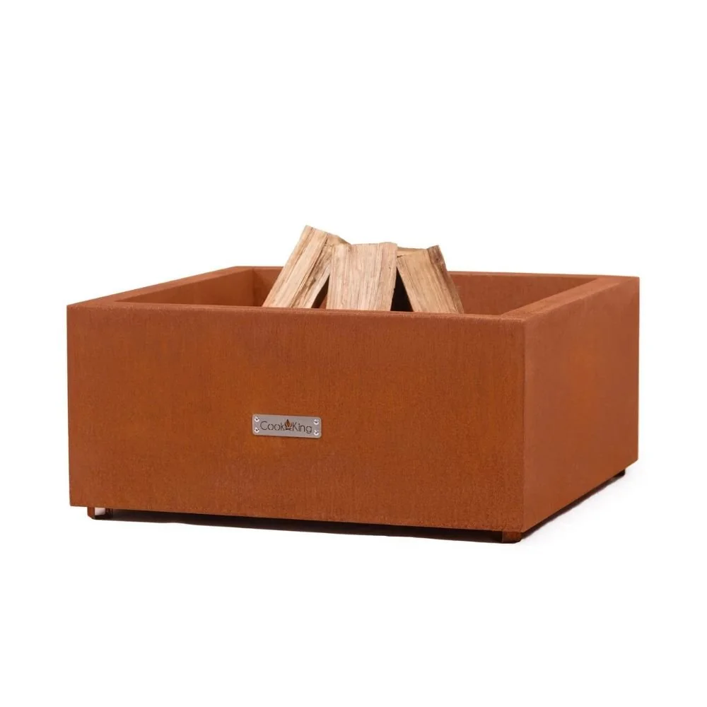 "Brasero de Jardin BRONSON en Acier Corten, 80x80 cm image"