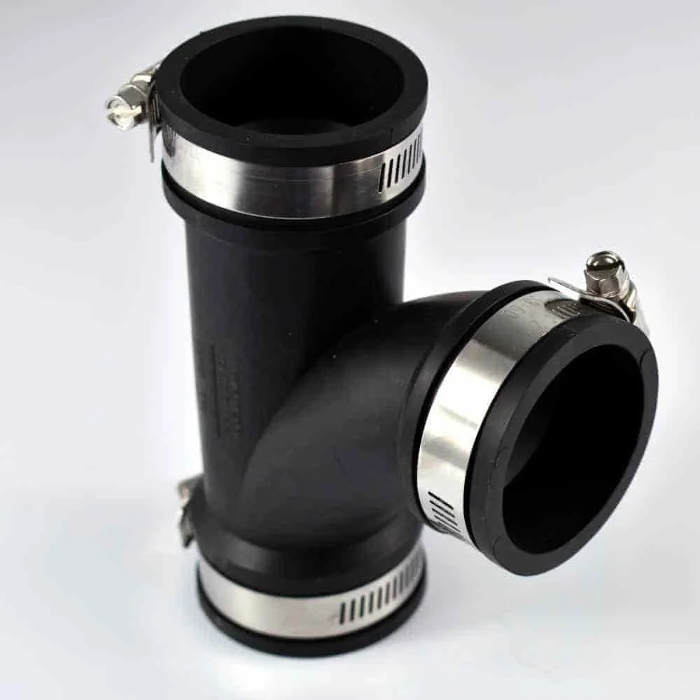 "Raccord T PVC Flexible 90mm - Connexion Facile et Durable image"