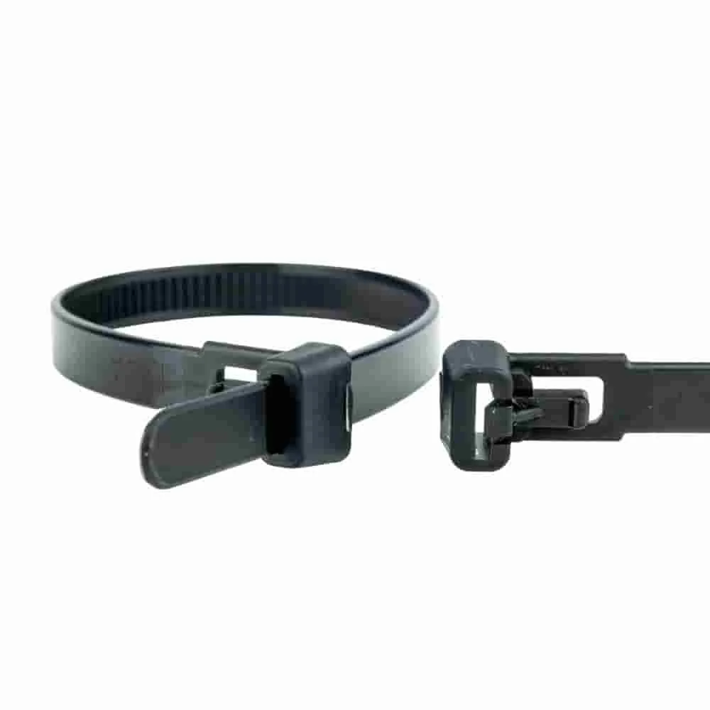 "Colliers de Serrage Réutilisables, 100 Pièces, 200mm, Qualité Industrielle image"